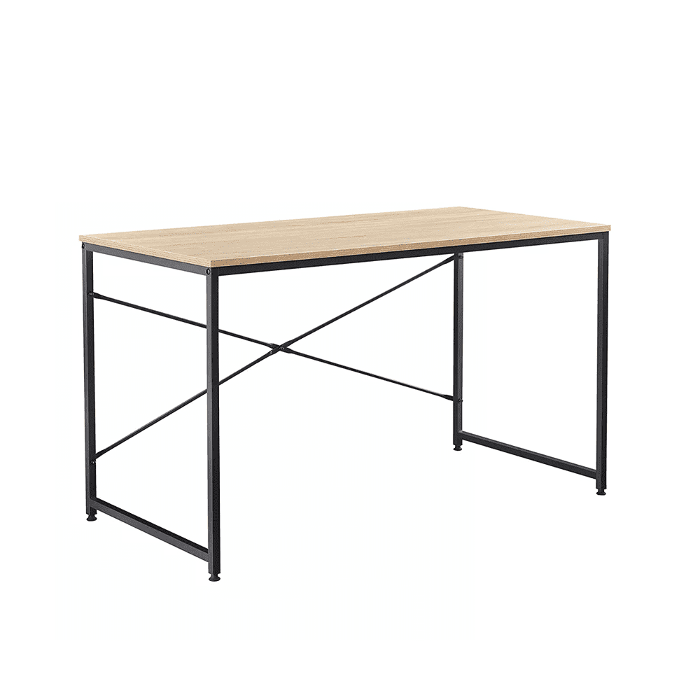KONDELA Písací stôl, dub / čierna, 90x60 cm, MELLORA